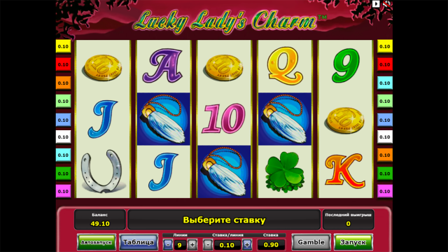 Бонусная игра Lucky Lady's Charm 2