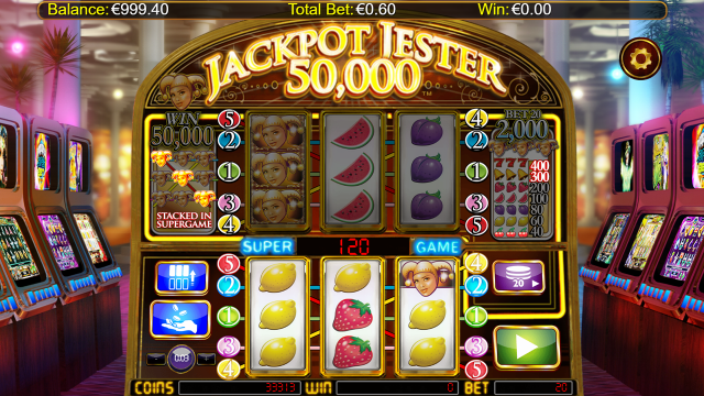 Характеристики слота Jackpot Jester 50 000 10