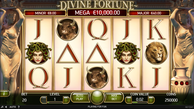 Бонусная игра Divine Fortune 4