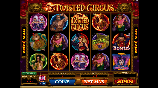 Игровой интерфейс The Twisted Circus 1