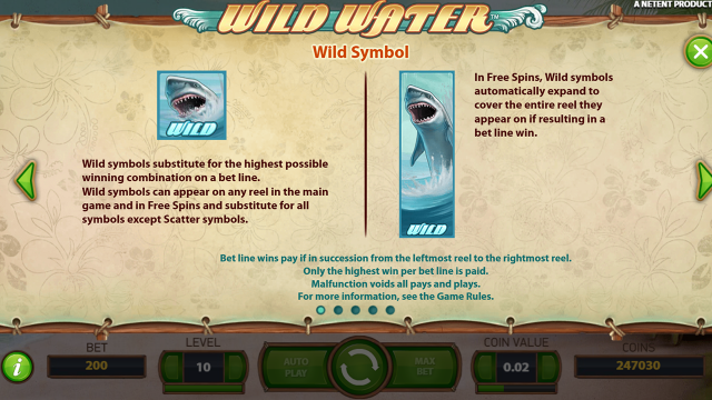Игровой интерфейс Wild Water 5