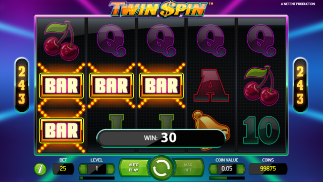 Игровой интерфейс Twin Spin 6